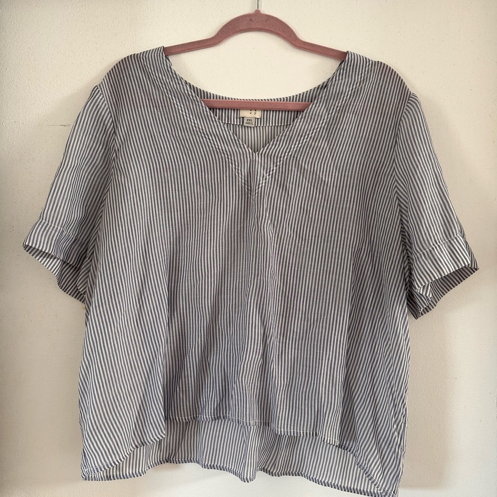 A NEW DAY STRIPED BLOUSE
